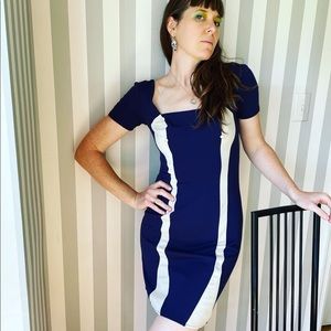 Stretchy retro vintage bombshell bodycon mini dress small 2 4 stop staring